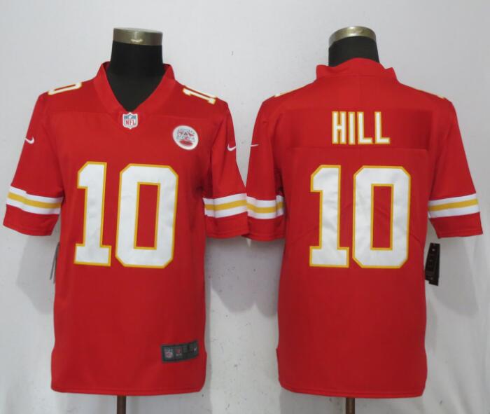 Men Kansas City Chiefs #10 Hill Red Vapor Untouchable Player Nike Limited NFL Jerseys->women nfl jersey->Women Jersey